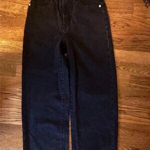 black madewell perfect vintage wide leg jeans